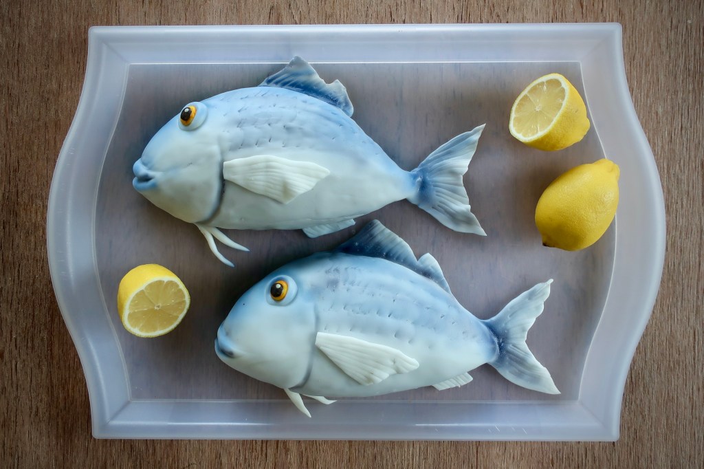 Motivtorte blaue Fisch